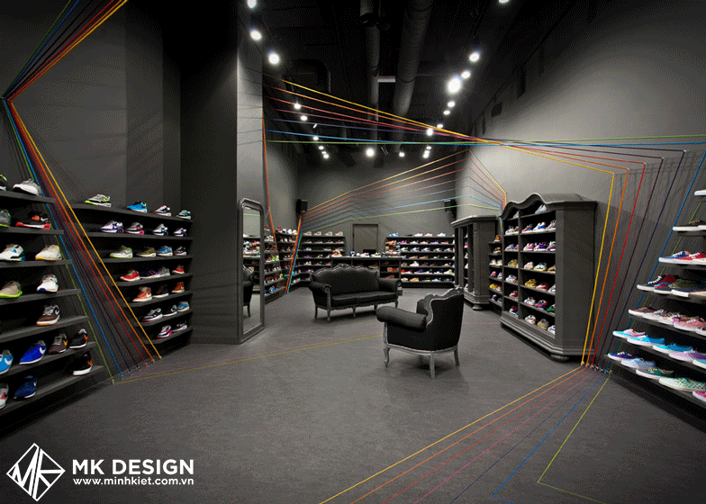 Thiết kế shop giày dép 